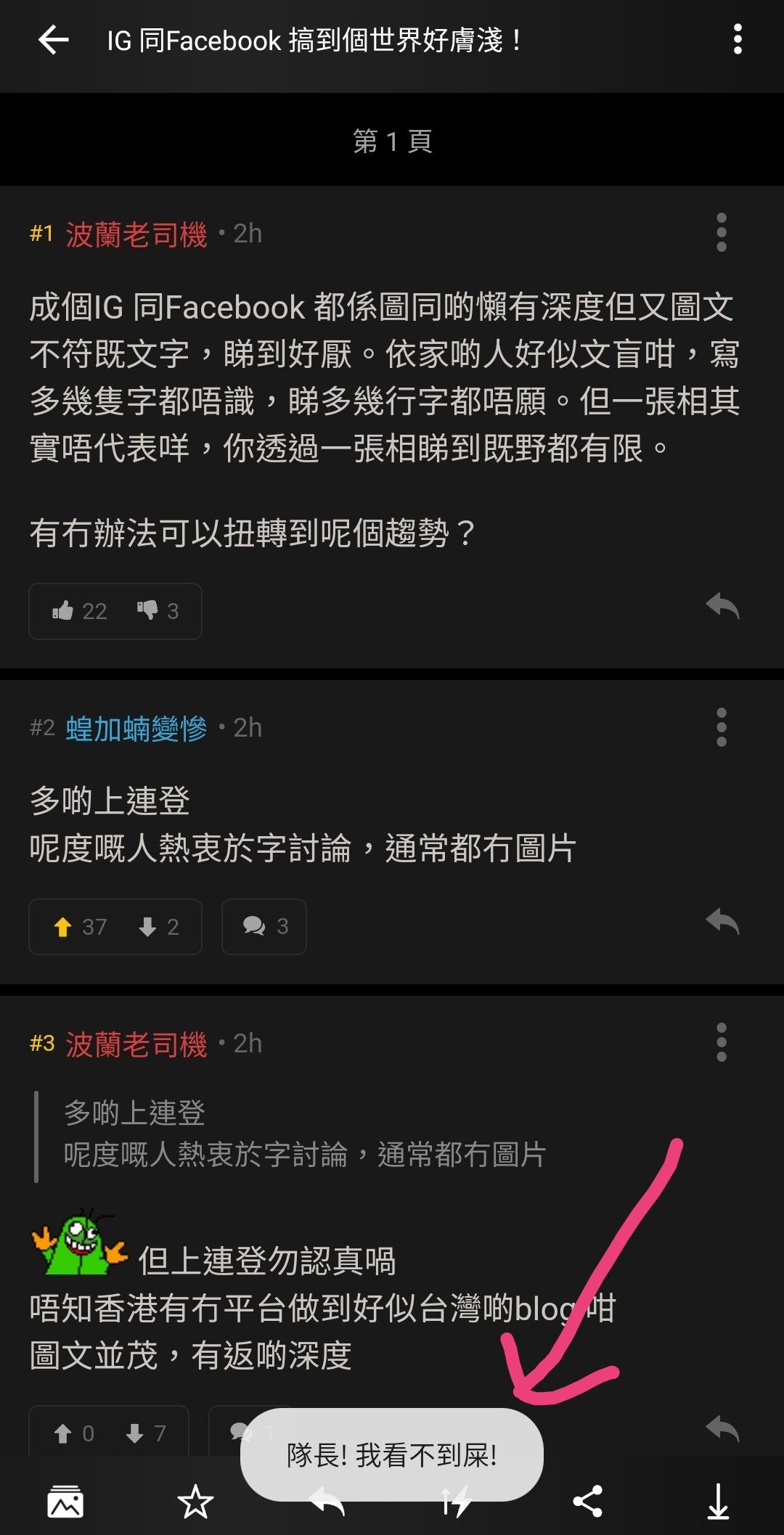 Ig 同facebook 搞到個世界好膚淺 Lihkg 討論區