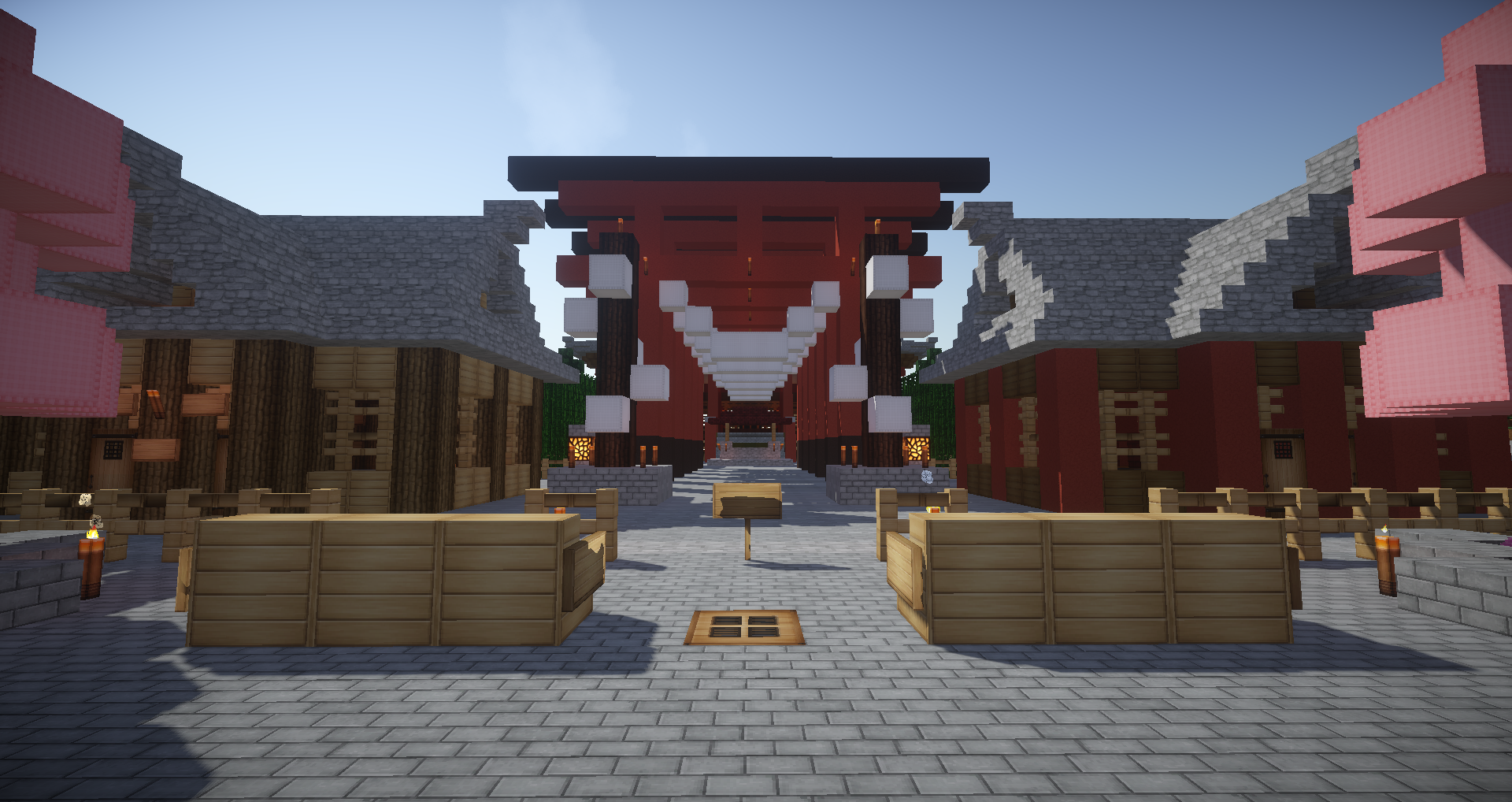 心得 日式神社 港式公共房屋 Minecraft 我的世界 當個創世神 哈啦