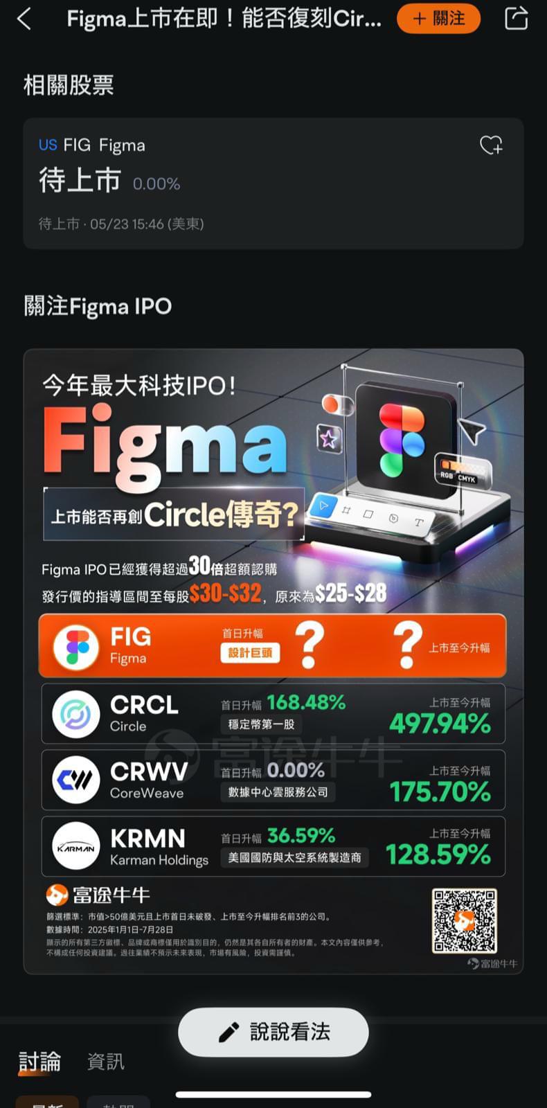 Figma IPO - 有冇人想買？ | LIHKG 討論區