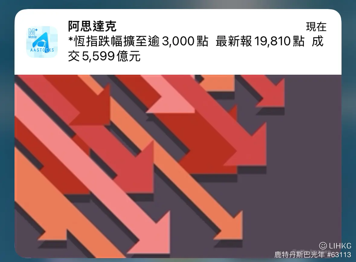 恒生指數跌幅擴至超過3000點！ | LIHKG 討論區