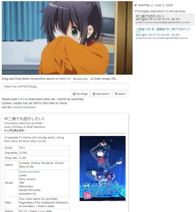 Forum [TechDemo] Search anime by screenshot AniDB