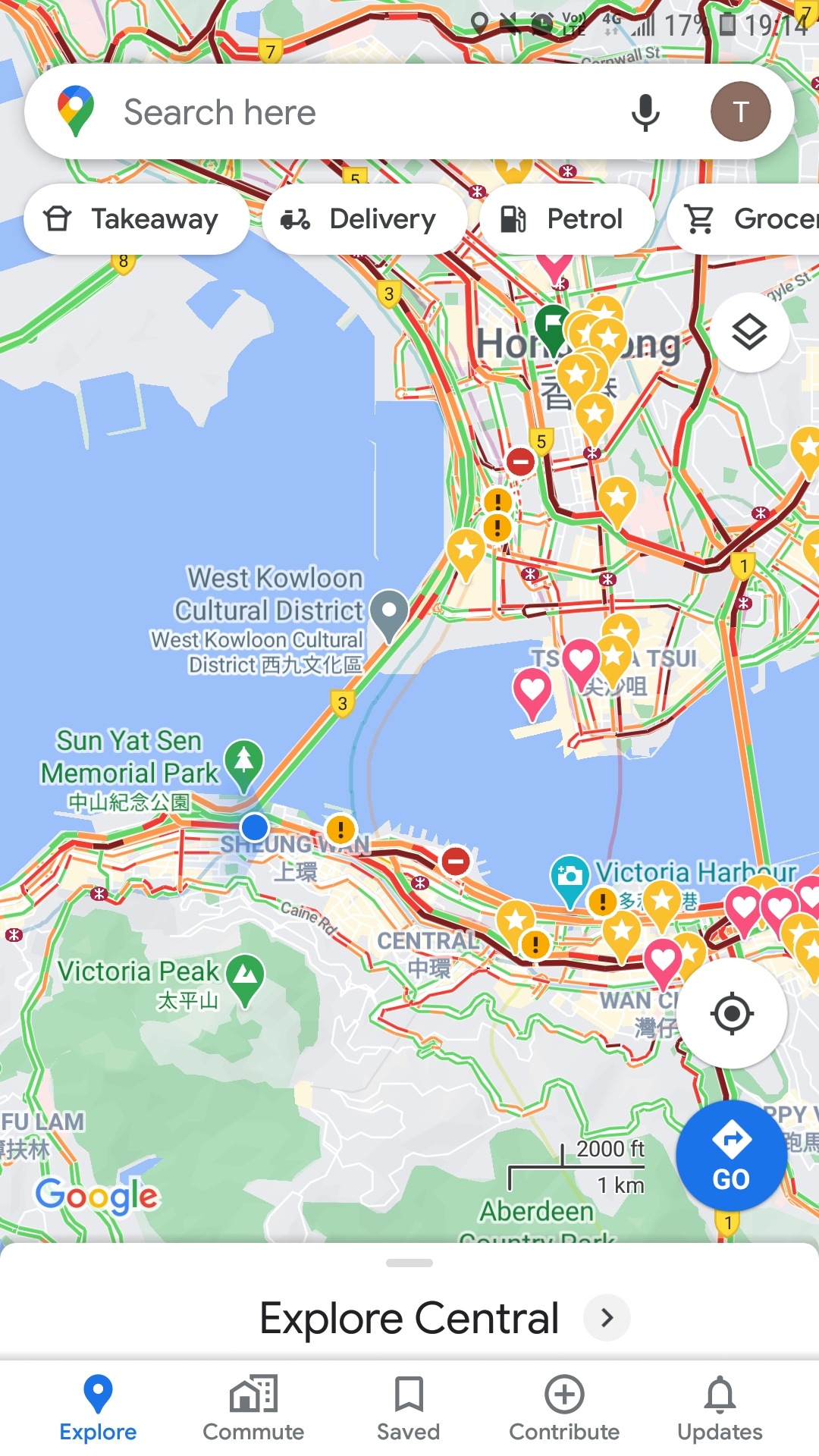 一年一度Google Map全港大塞車瘀血圖 | LIHKG 討論區