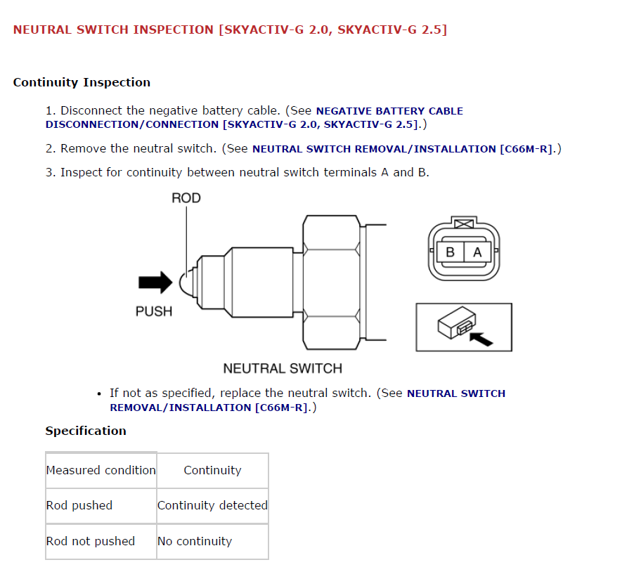 Car wouldn't start except in neutral. r/mazda3