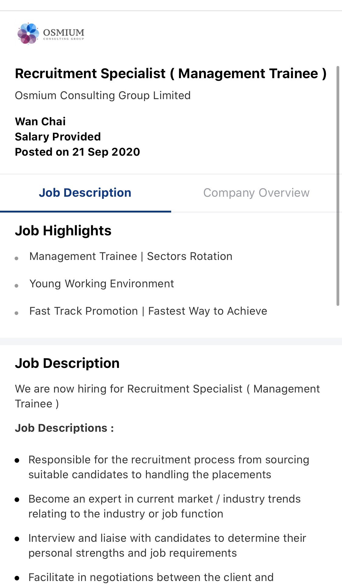 osmium consulting group 又氹妹妹仔啦| LIHKG 討論區